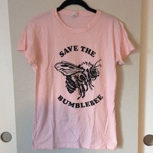 Save The Bumblebee Pink T-Shirt